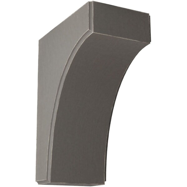 Ekena Millwork 3 1/2"W x 6"D x 8"H Clarksville Wood Vintage Decor Bracket, Reclaimed Grey BKTWD04X06X08CVGY - main